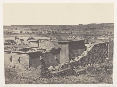 Kalabscheh, General View of the Temple of Kalabscheh (Talmis); Nubia by Maxime Du Camp