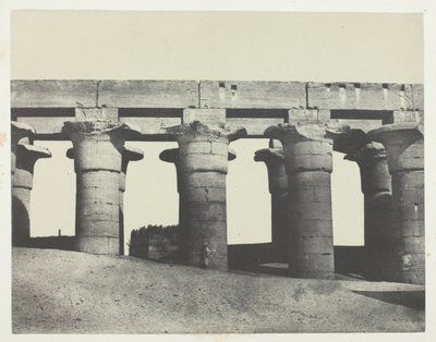 Luxor, Grand Colonnade of the Palace; Thebes by Maxime Du Camp