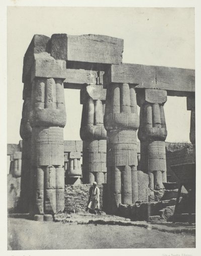 Luxor, Group of Columns in the Palace; Thebes by Maxime Du Camp