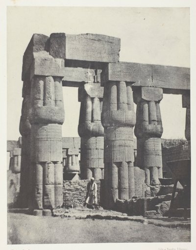 Luxor, Group of Columns in the Palace; Thebes by Maxime Du Camp
