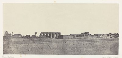 Luxor, General View of the Ruins; Thebes by Maxime Du Camp