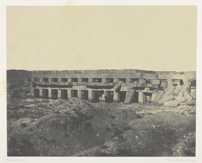 Palace of Karnak, Private Apartments of the Palace, Promenade of Thutmose III; Thebes by Maxime Du Camp