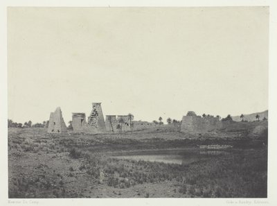 Palace of Karnak, Southern Propylaea; Thebes by Maxime Du Camp
