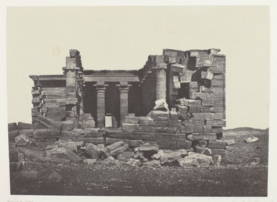 Temple of Maharakkah (Hièra Sycaminos of the Greeks); Nubia, plate 96 from the album "Egypt, Nubia, Palestine and Syria" (1852) by Maxime Du Camp