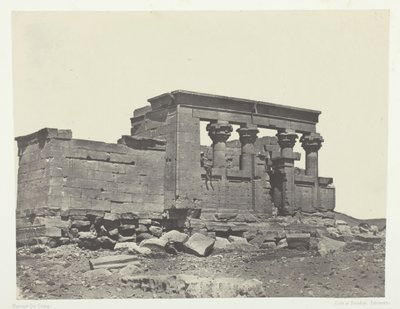 Temple of Debod, Parembole from the Itinerary of Antoninus, Nubia, 1849-51, printed 1852 by Maxime Du Camp