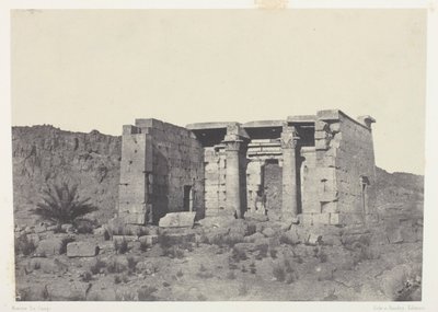 Temple of Tafeh (Ancient Taphis), Nubia by Maxime Du Camp