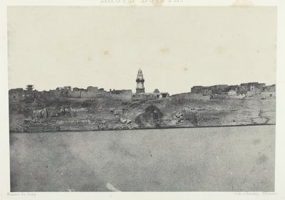 General View of Esneh, Upper Egypt by Maxime Du Camp