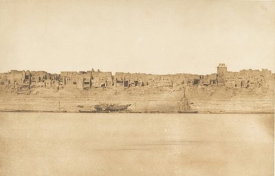 General View of Esne No. 1 Southern End, 1849-50 by Maxime Du Camp