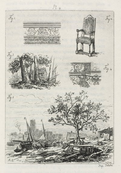 Treatise on Etching: Plate 4 by Maxime Lalanne
