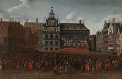 The Proclamation of the Peace of Münster on the Grote Markt in Antwerp by Maximiliaen Pauwels
