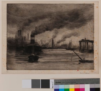 Port of Rotterdam by Maximilien Luce