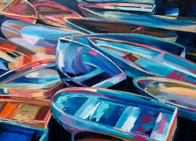Boats by Maxine Shore