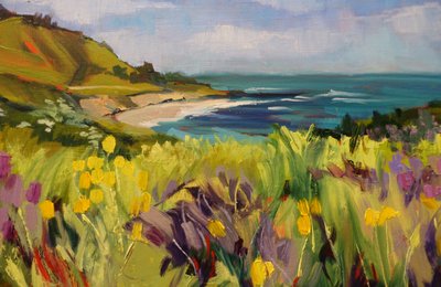 Coastal Wildflower Meadow by Maxine Shore