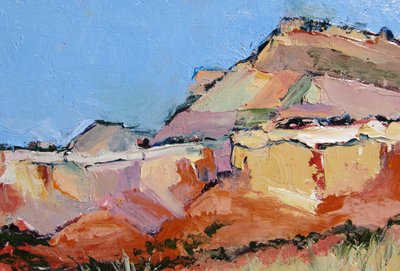 Colorful Desert Peaks by Maxine Shore