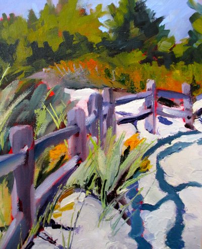 October Beach by Maxine Shore
