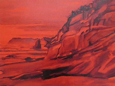 Red Martian Coast by Maxine Shore