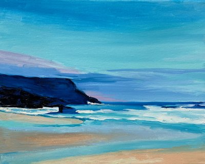 Serene Coastal Evening by Maxine Shore
