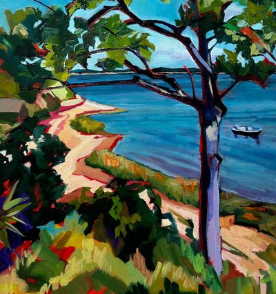 Vibrant Coastal Path by Maxine Shore