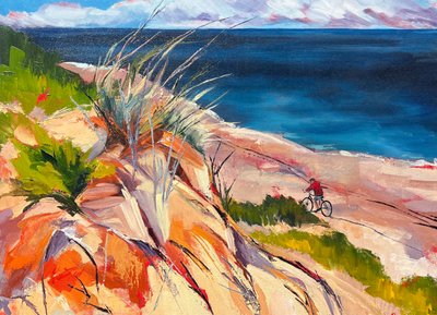 Vibrant Coastal Ride by Maxine Shore