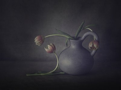 Moody Tulip Still Life by May G