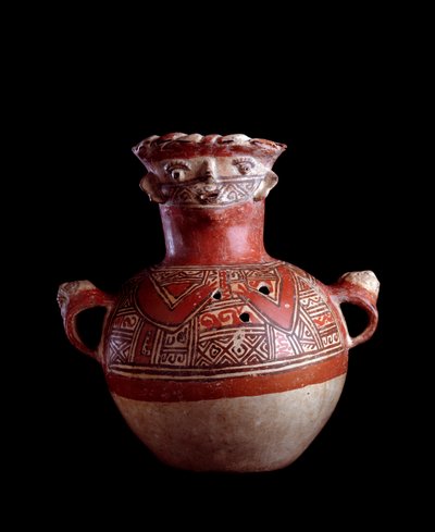 Precolombian art, Maya civilization, postclassical period: zoomorphic burial urn of clay. From Mixco Viejo, Chimaltenango, Guatemala by Mayan Mayan