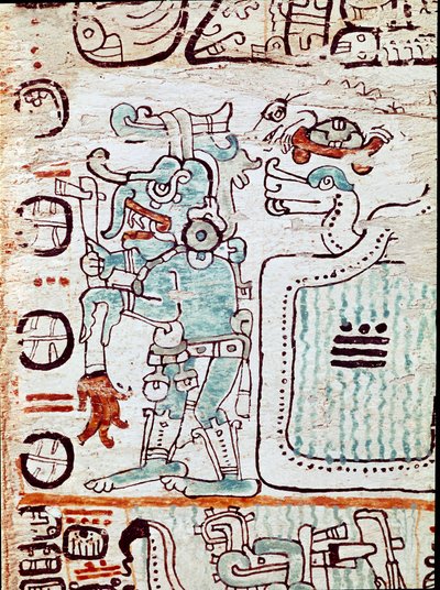 The Madrid codex or codex tro cortesianus, deals with horoscope and astrological tables, reports in Spain by Hernan Cortes (1485-1547). Painted miniatures by Mayan Mayan