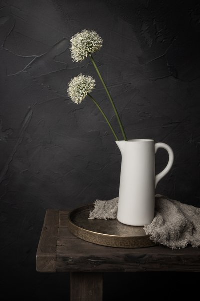 Rustic Allium Still Life by Mayra Pama