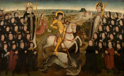 The Members of the Guild of the Large Crossbow of Malines, c.1500 by Meester van de Mechelse Sint Jorisgilde