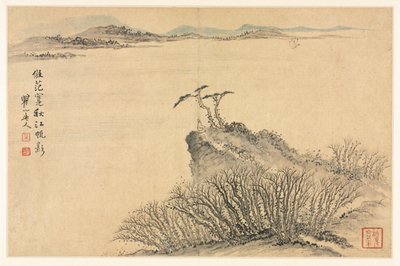 Landscapes in Various Styles after Old Masters by Mei Qing