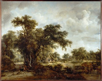 The Farmhouse by Meindert Hobbema