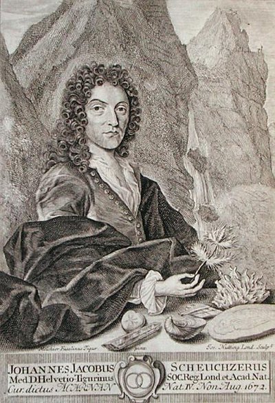 Portrait of Johann Jacob Scheuchzeri, frontispiece to 