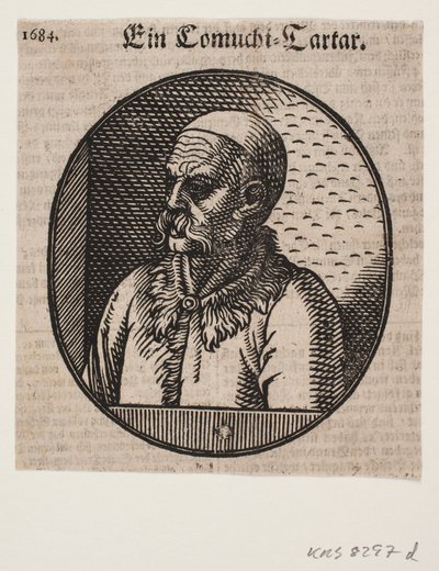 Bust of a Man with Beard and Calotte; 3/4 Profile Towards the Left by Melchior Lorck