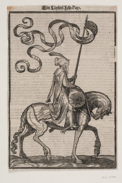 Mounted Standard-Bearer by Melchior Lorck
