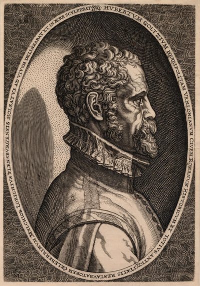 Portrait of the Antiquarian Hubert Goltzius by Melchior Lorck
