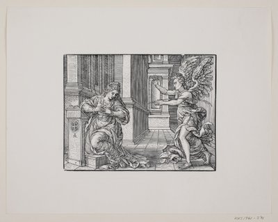 The Annunciation of the Virgin Mary by Melchior Lorck