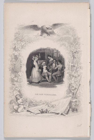 The Good Old Man from The Songs of Béranger by Melchior Peronard