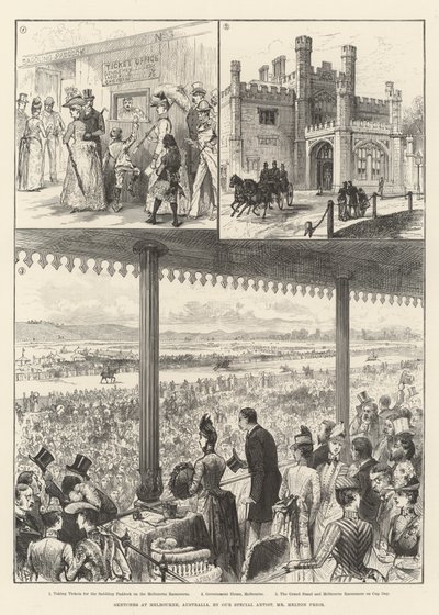 Sketches at Melbourne, Australia by Melton Prior