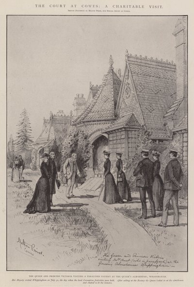 The Court at Cowes, a Charitable Visit by Melton Prior