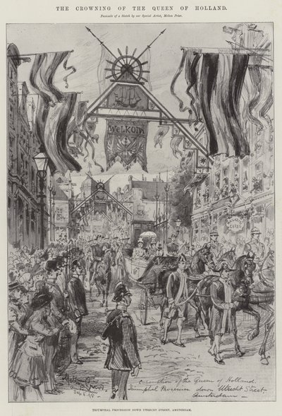 The Crowning of the Queen of Holland by Melton Prior