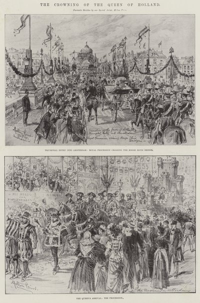 The Crowning of the Queen of Holland by Melton Prior