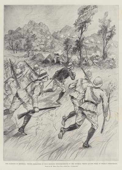 The Fighting in Rhodesia, Prince Alexander of Teck Bringing Reinforcements to the Imperial Troops at the Siege of Wedza