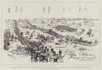 The Matabili and Mashona Revolt, Column under Colonel Napier marching, 11 May, from Buluwayo to punish Rebels and meet Mr Cecil Rhodes and the Salisbury Column by Melton Prior