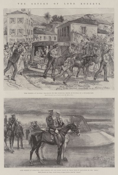 The Return of Lord Roberts by Melton Prior