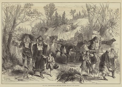 The War, Herzegovinian Refugees between Belosave and Goslitch by Melton Prior