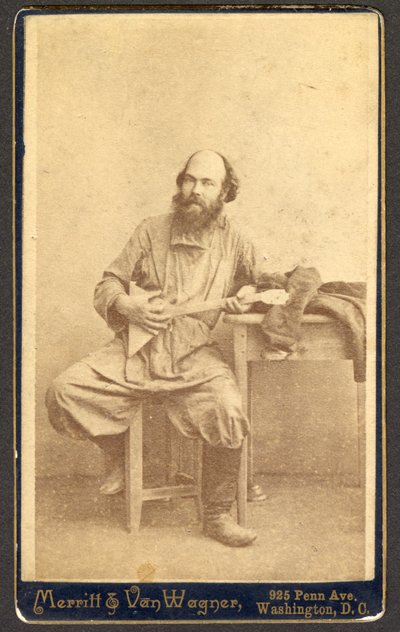 Portrait of Unidentified Man with Balalaika by Merritt and Van Wagner