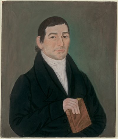 Portrait of a Man Holding a Book by Micah Williams
