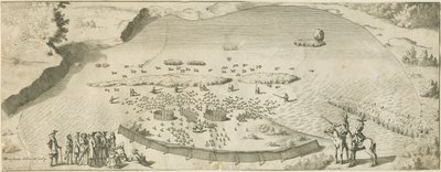 High Offley - Shebben Pool: engraving by Michael Burghers