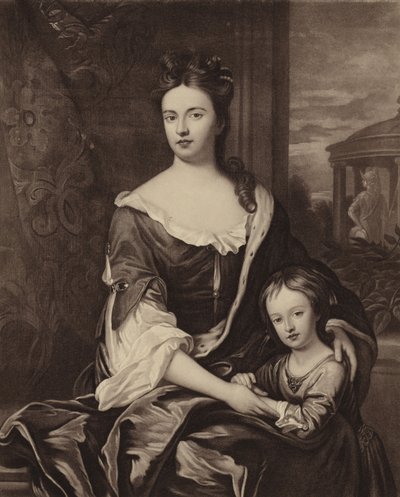 Queen Anne and her son William Duke of Gloucester by Michael Dahl