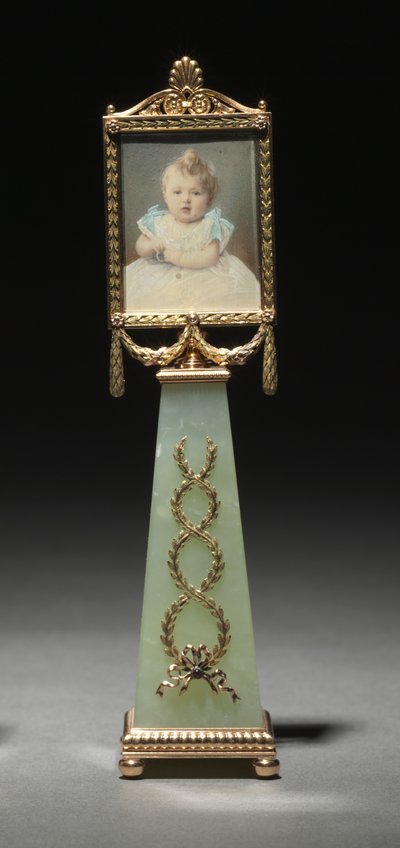 Framed Miniature: Portrait of Grand Duchess Olga by Michael Evlampievich Perkhin