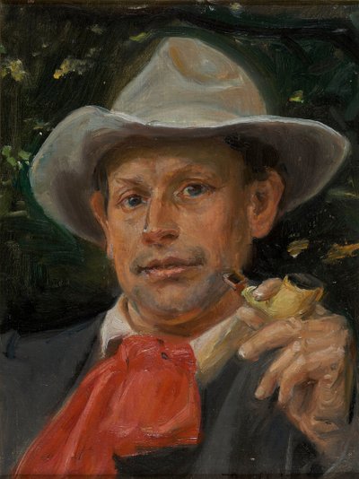 Portrait of Martin Andersen Nexø by Michael Peter Ancher